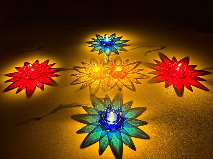 The Diya Lotus Reflection Diya(Pack of 12) – DailyNest