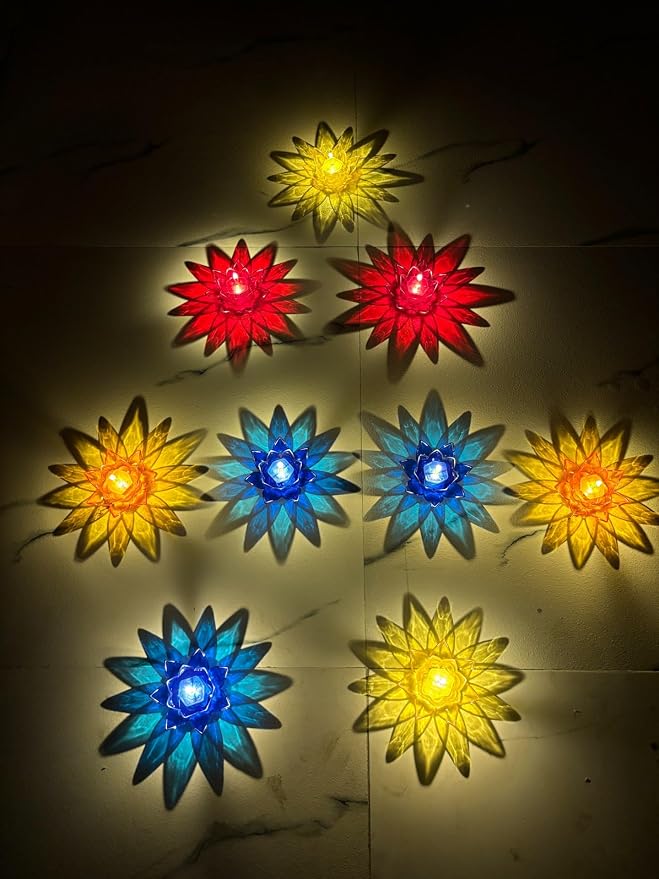 Lotus Reflection Diya(Pack of 12) – DailyNest